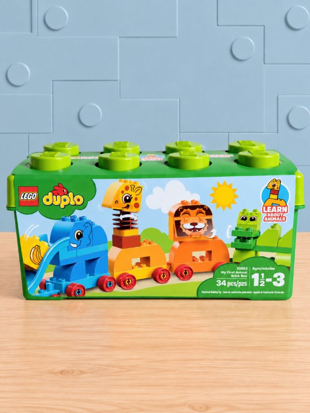LEGO DUPLO My First Animal Brick Box 10863 34pc Bucket Retired NEW Sealed